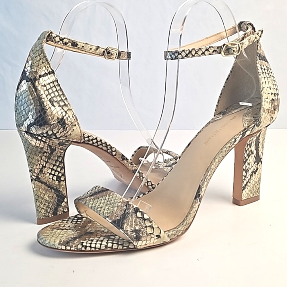 ANTONIO MELANI Snakeskin Heels - Picture 2 of 16